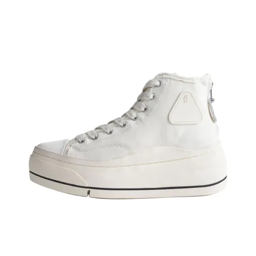 R13 Kurt High Топ Кеды Мужской Белый