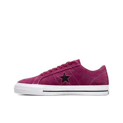 Конверс ONE STAR Slip-Resistant Abrasion-Resistant Low-Top Скейтборд Кроссовки Unisex Розовые Белые