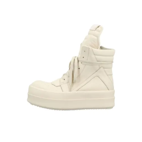 RICK OWENS Скейтборд Кроссовки Высокие Бежевые Женские