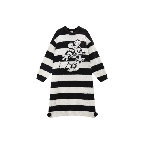 GUKOO x Disney Mickey Series Ночная сорочка Женская Обсидиановый черный