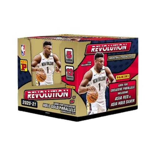 Панини NBA Player 2020 21 Revolution Баскетбольная карта Азиатская версия Спортивные карты Одиночная коробка Пачка