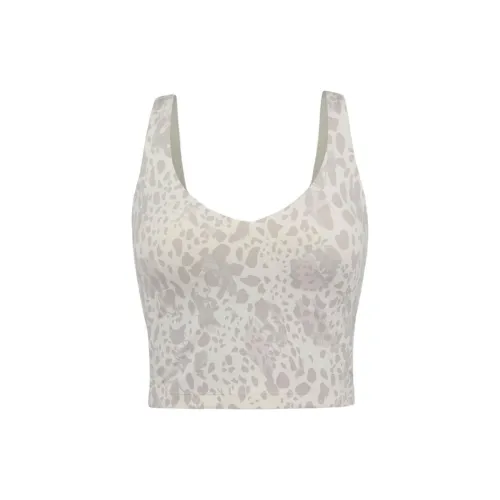 Lululemon Align Коллекция Леопард Камуфляж Винтажный Белый CECW Женские Майки для Йоги