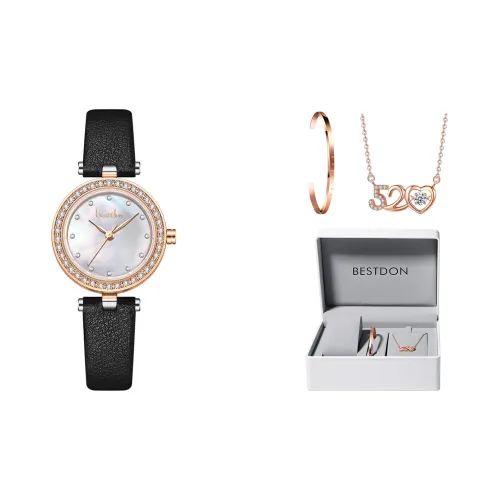 Bestdon Кварцевый механизм натуральная кожа ремень женские часы жемчужная раковина цвет циферблат часов