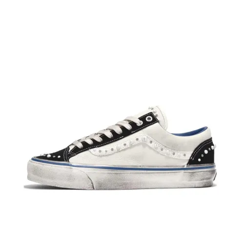 Vans Old Skool 36 Скейтборд Кроссовки Низкие Серый Белый Унисекс