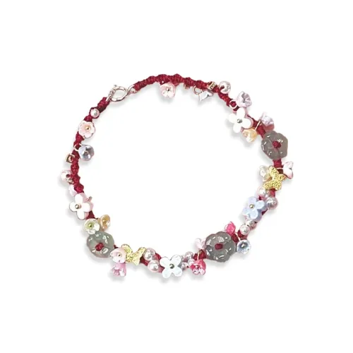 WANLIACC Ткань Богатство Цветочный Дизайн Бабочка Браслет Женский