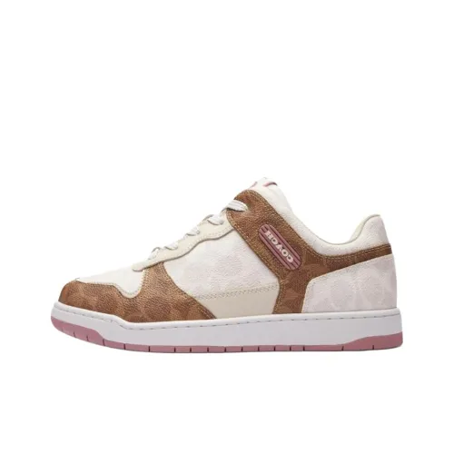 COACH C201 Низкие Кроссовки для скейтбординга Женские Розовые