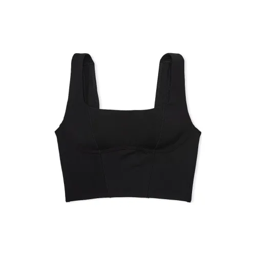 Victoria's Secret Розовый All Day Хлопок Scoop Longline Спортивный Бюстгальтер PBS Бюстгальтер Женский Черный