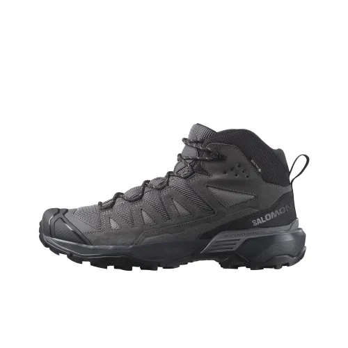Salomon X Ultra 360 Противоскользящий Устойчивый к истиранию MID Топ Уличная обувь Мужская Серый Черный