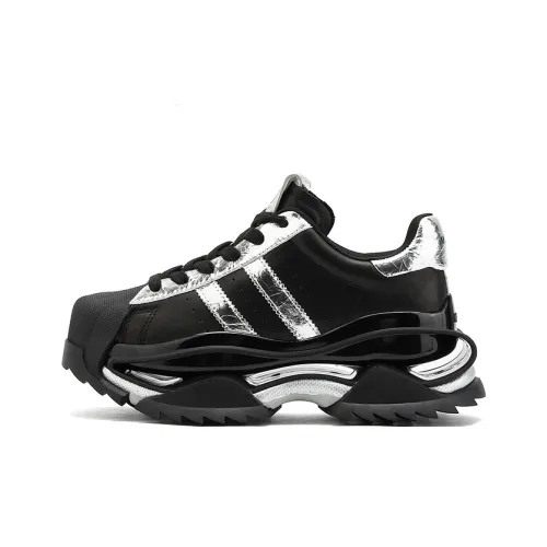 M88M Амортизаторы Shock Slip-resistant Abrasion-resistant Низкий топ Casual Унисекс Черный Серебряный