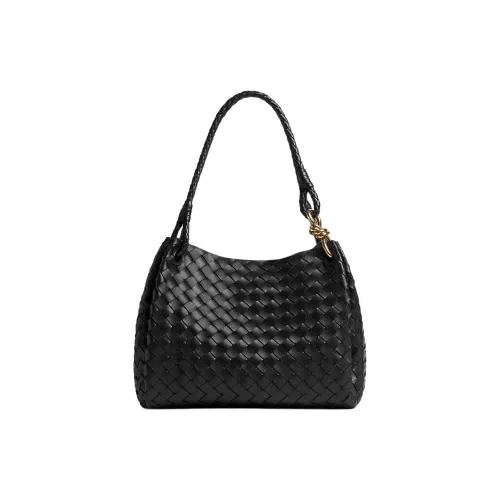 Bottega Veneta Кожа Сумка Сумка через плечо Большая Женская Черная