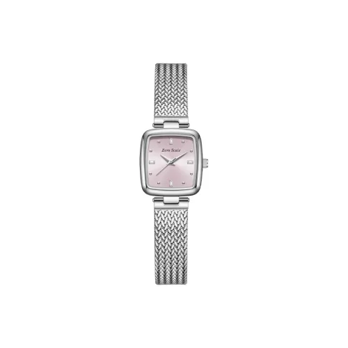 Zero Scale Кварцевый Movement Женские Часы 28мм*25мм*8,3мм Серебряный