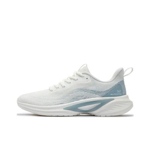 361° Амортизаторы Slip-on Устойчивый к истиранию Низкий Топ Повседневные Беговые кроссовки Мужские Белый Синий