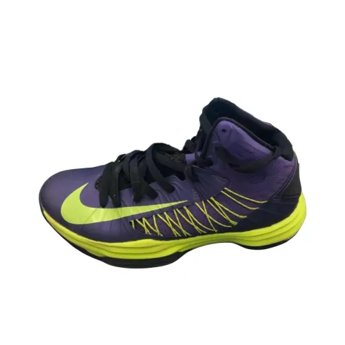 nike Hyperdunk 2012 Противоскользящий Устойчивый к истиранию MID Баскетбольные кроссовки Мужской Фиолетовый