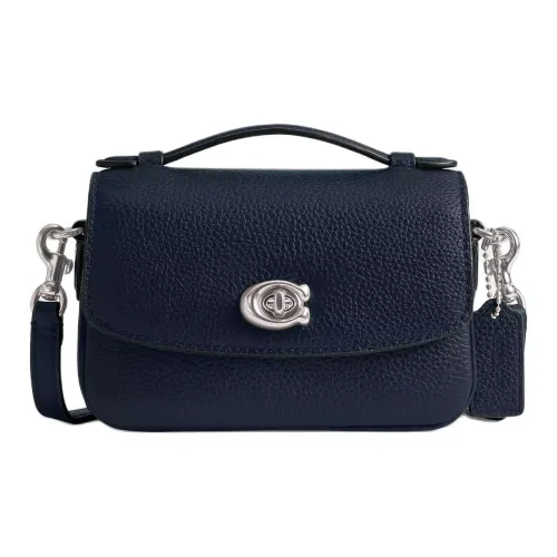 COACH Cassie Утонченная кожа с галечным эффектом сумка через плечо сумка женская морской синий