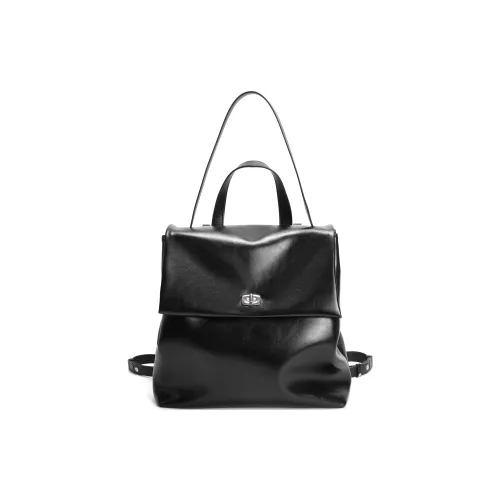 BELLE Спилок Коровья Кожа Рюкзак Большой Женский Черный