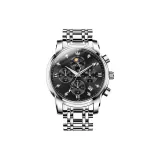 Стальной браслет, глубокий черный.