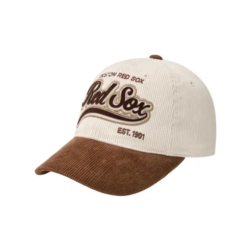 MLB Вельветовые кепки унисекс бежевого цвета