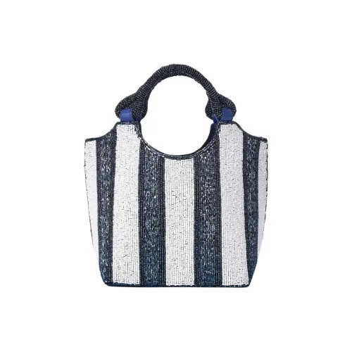 Staud Стеклянные бусины Сумка Женская Синяя и Белая