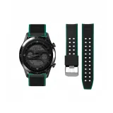 22 мм Двухсторонняя пуговица - черный и зеленый