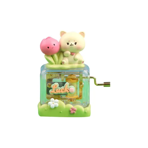 Куклы и медведи танцуют Очаровательный ПЭТ Ручная подшипная музыкальная коробка Креативная Музыкальная Колокольчик Милый Настольный Музыкальная коробка Игрушки