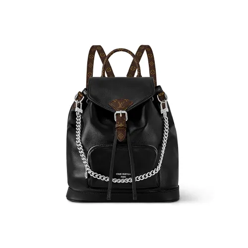 LOUIS VUITTON Sheepskin Backpack Small Women's Black LOUIS VUITTON Овчина Рюкзак Маленький Женский Черный