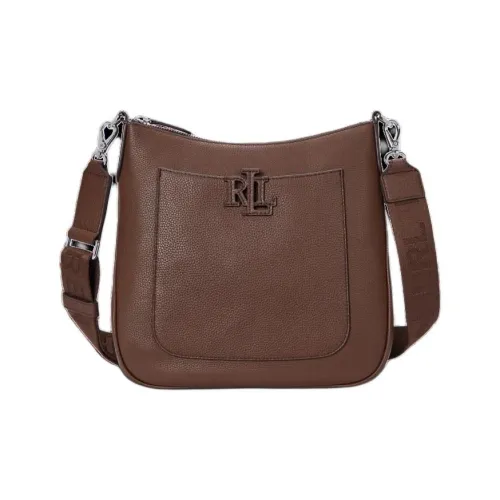 Ralph Lauren Сумка через плечо из коровьей кожи большая женская темно-красный коричневый