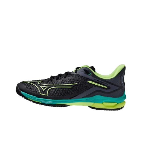 Mizuno Wave Exceed Tour 6 Противоскользящие Устойчивые к истиранию Низкий Топ Кроссовки для тенниса Унисекс Черный