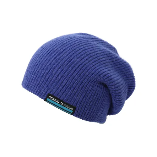 Clect Трикотажная ткань Пряжа Шапки-бини Женские Кляйн-синий