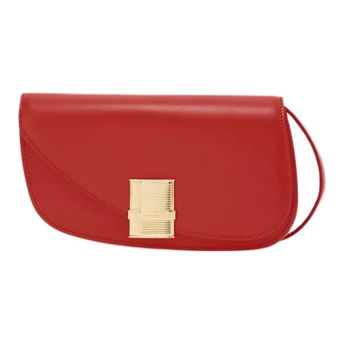 FERRAGAMO Телячья кожа Сумка через плечо Мини Женская Пламя Красный