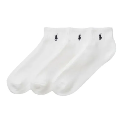 Polo Ralph Lauren Низкие носки Мужские 3 упаковки Белые
