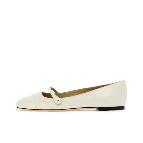 Jimmy Choo Elisa Туфли Мэри Джейн Женские Латте