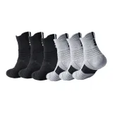 Носки SS01 Crew, 6 пар (3 серых / 3 черных).