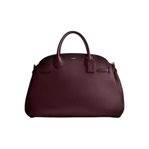 COACH Empire Natural GRAIN LEATHER Сумка через плечо Сумка Большая Женская Merlot Красный