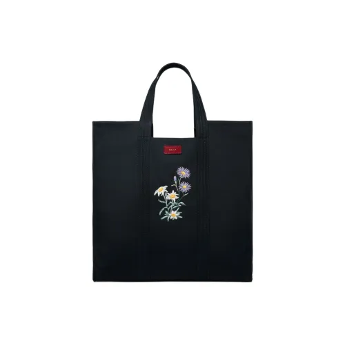 BALLY Хлопок Canvas Сумка-тоут Сумка для покупок Сумка Сумка через плечо Мужская Морской Синий