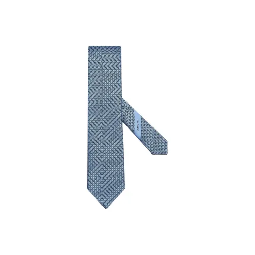Zegna Тутовый шелк Полиэстер Волокно Галстуки Мужской Светло-синий