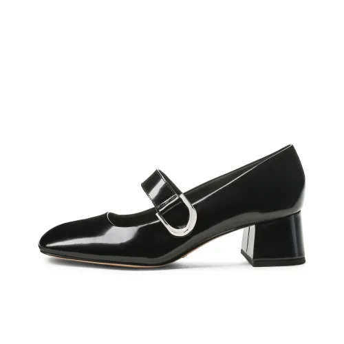 CHARLES KEITH Маленькие туфли Mary Jane с грубым каблуком 4,7 см женские