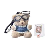 Синий свитер, бурый медведь, пилот + случайная сумка для покупок + поздравительная открытка