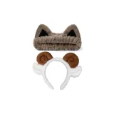 Кошка Ухо Комплект [Верблюжий цвет Ободок + Резинка для волос]