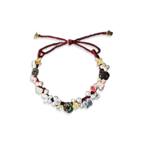 WANLIACC Ткань Богатство Цветочный Дизайн Бант Браслет Женский