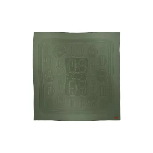 HERMES Кашемир шелк Mulberry вязаные шарфы Женские Зеленый