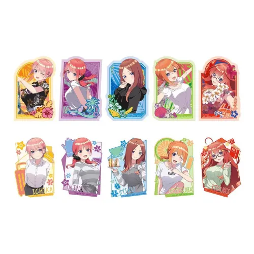BANDAI The Quintessential Quintuplets Our Honey Moon Набор мерча с наклейками по IP