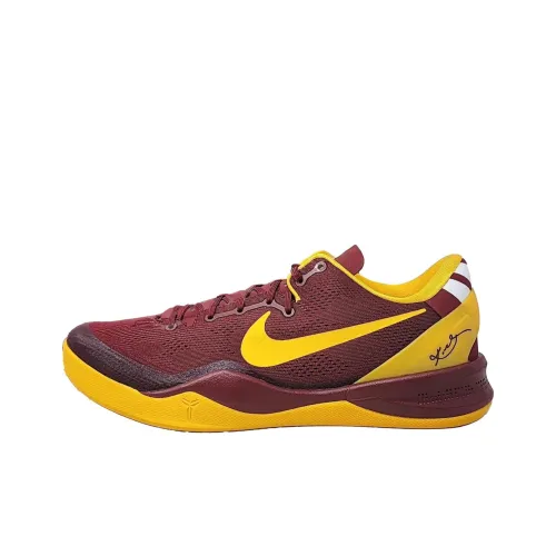 Nike Kobe 8 Protro PE 'USC' Амортизация Износостойкий Низкий Топ Баскетбольные Кроссовки Мужские Красный Желтый