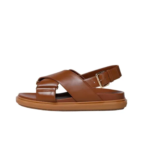 MARNI Fussbett Стильные Сандалии Женские Умбра