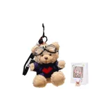 Синий, сердце, бурый медведь, пилот + случайная сумка для покупок + поздравительная открытка