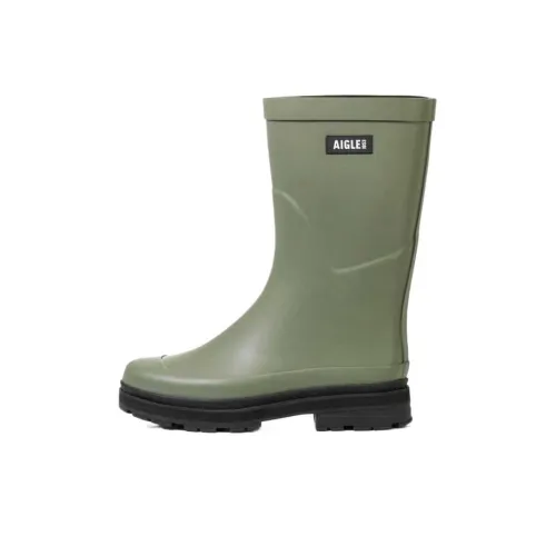 AIGLE Резина сапоги зеленые мужские