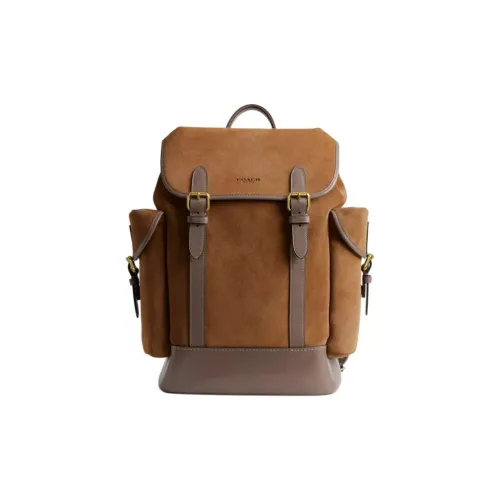 COACH Hitch замша рюкзак большой мужской кедровый