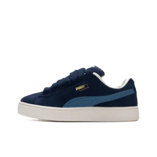 PUMA Suede XL Slip-Resistant Abrasion-Resistant Low Top Skateboard Shoes Unisex Blue PUMA Suede XL Противоскользящие устойчивые к истиранию низкие топовые скейтборд-кроссовки унисекс синие