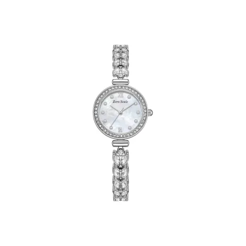 Zero Scale Кварцевый механизм нержавеющая сталь ремешок часы женские жемчужная раковина цвет циферблат часов