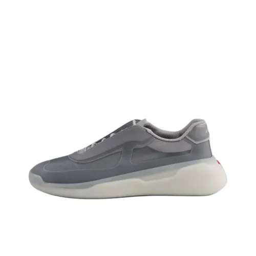 PRADA RE Нейлон Низкий Топ Повседневная Обувь Мужская Серый