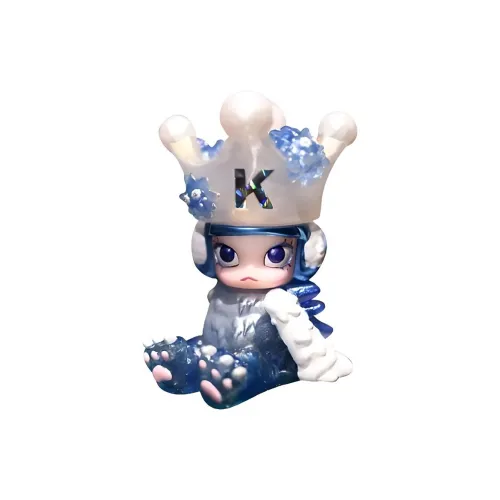 POP MART INSTINCTOY OKA Mini Ice Erosion Molly 1st Color 'The Ice' Trendy Figure Pendant Card
